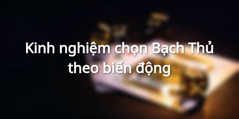 Kinh nghiệm chọn Bạch Thủ theo biến động